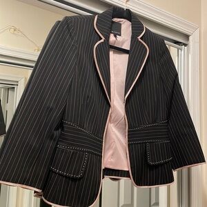 The Limited ❤️Pink and gray striped Blazer ❤️ size 6